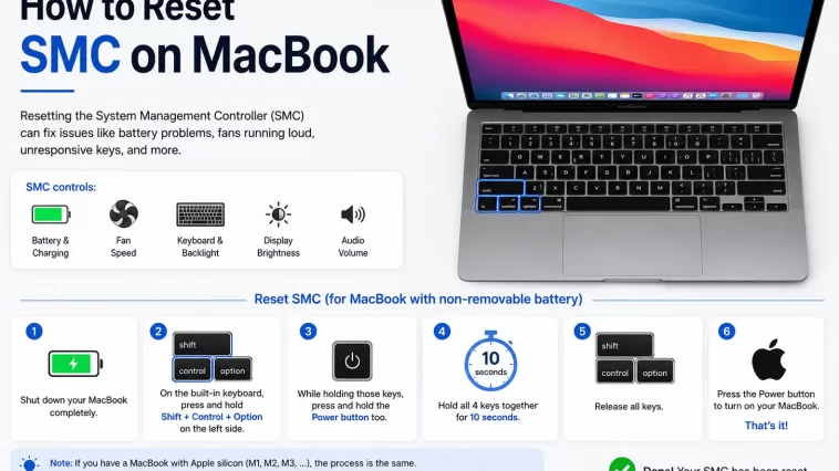 How to Reset SMC on MacBook (Intel and Apple Silicon, Both Covered)