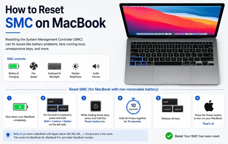 How to Reset SMC on MacBook (Intel and Apple Silicon, Both Covered)