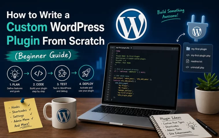 How to Write a Custom WordPress Plugin From Scratch (Beginner Guide) 1 How to Write a Custom WordPress Plugin From Scratch