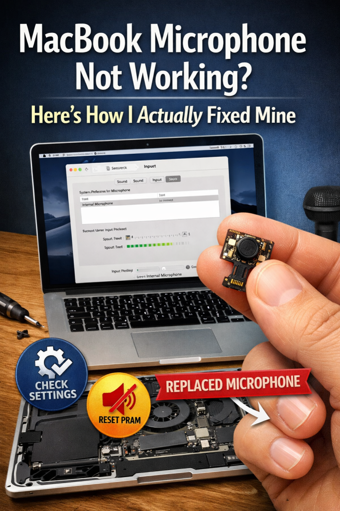 MacBook Microphone Not Working? Here's How I Actually Fixed Mine 1 MacBook Microphone Not Working