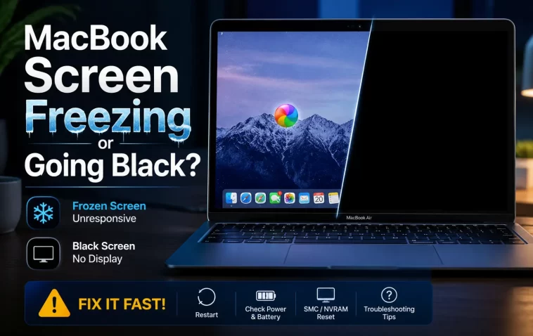 MacBook Screen Freezing or Going Black? Here's What Actually Fixes It 1 MacBook Screen Freezing