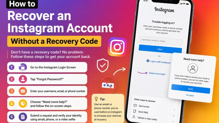 Recover an Instagram Account Without a Recovery Code