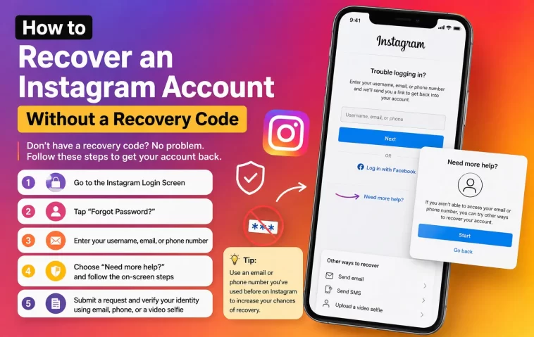 How to Recover an Instagram Account Without a Recovery Code 1 Recover an Instagram Account Without a Recovery Code