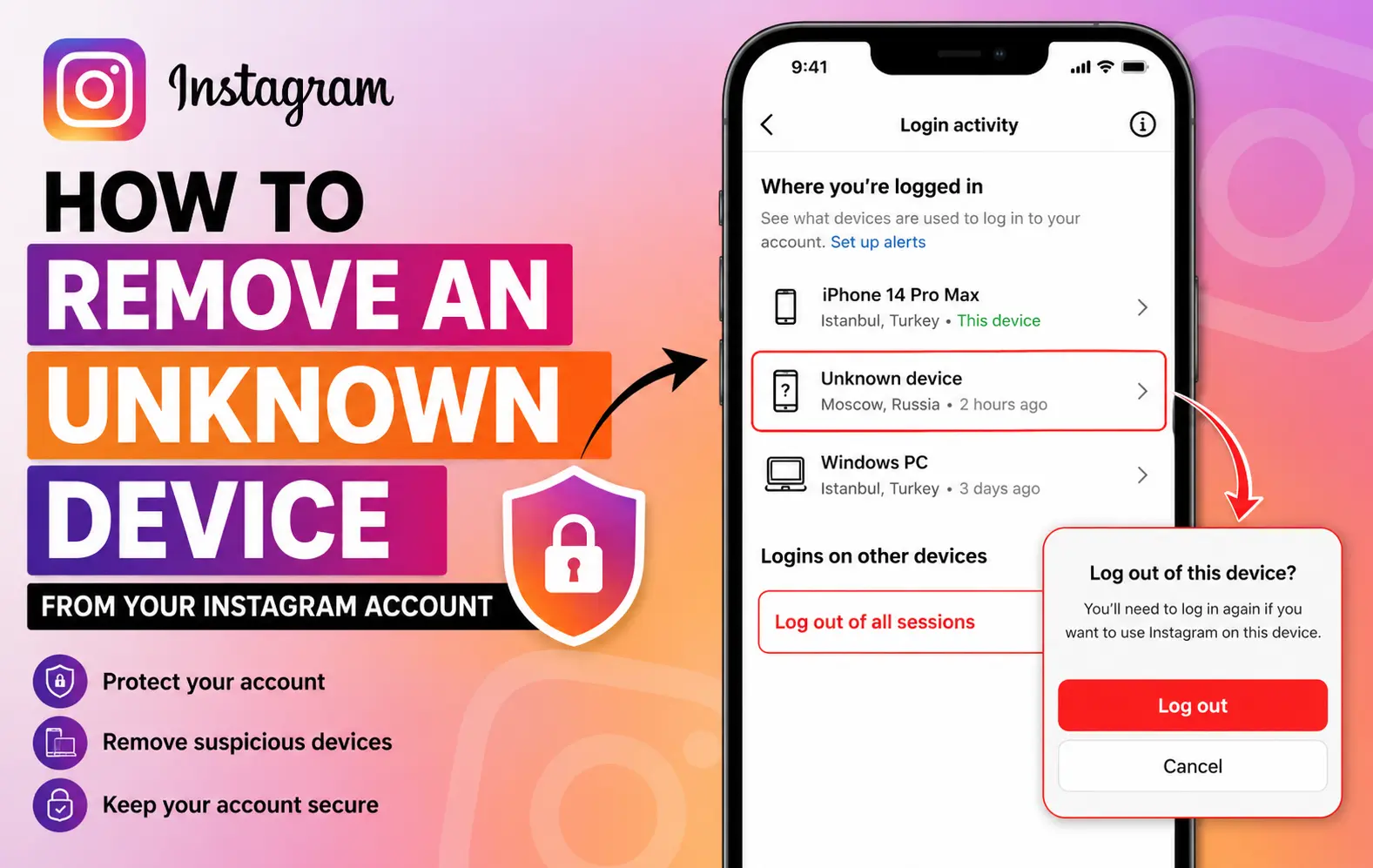 Remove an Unknown Device From Your Instagram Account