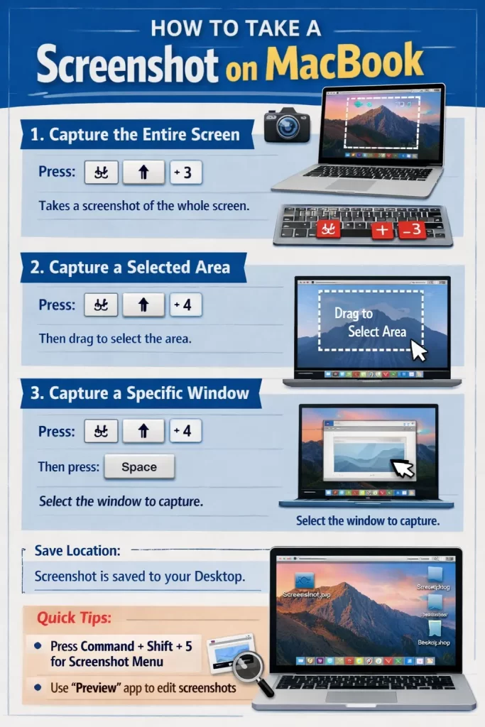 Take a Screenshot on MacBook
