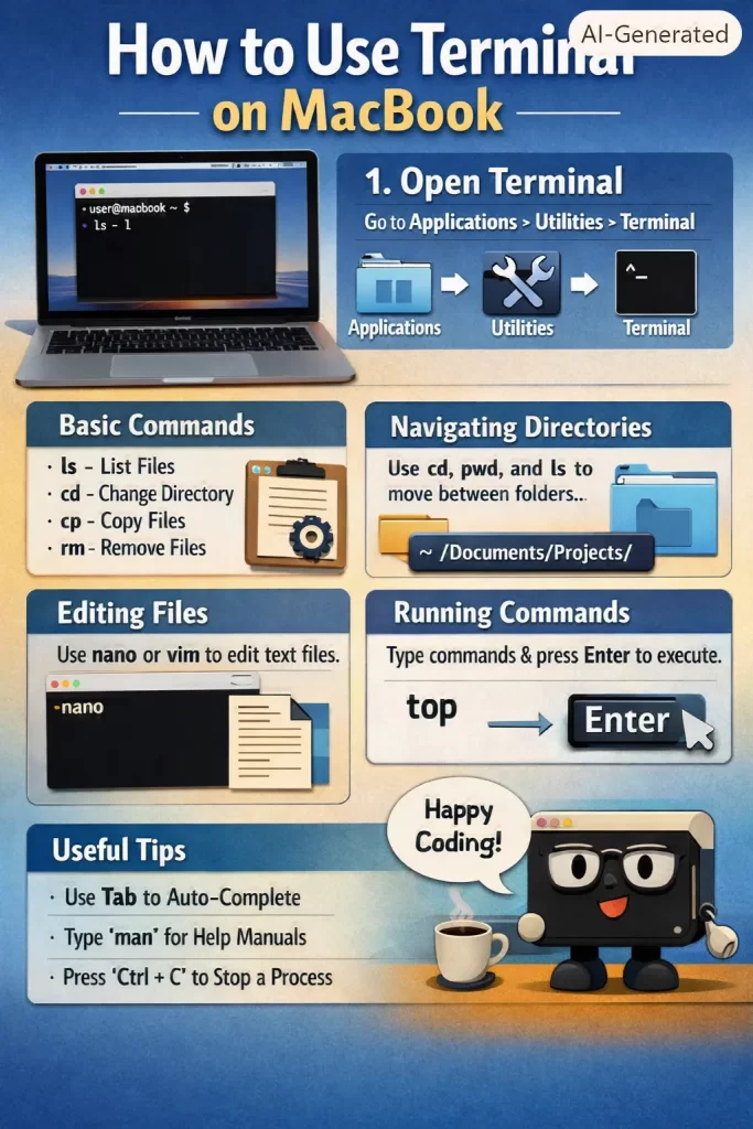 How to Use Terminal on MacBook (A Real Starting Point, Not a Wall of Commands) 1 Terminal on MacBook