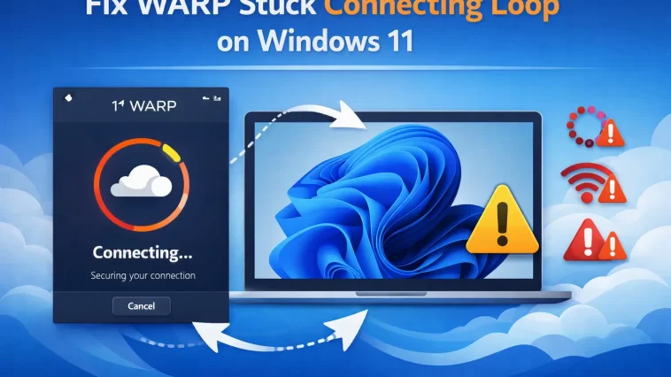WARP Stuck Connecting Loop