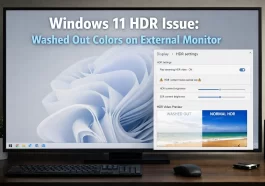 Windows 11 HDR Washed Out Colors on an External Monitor