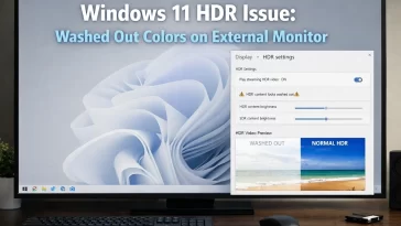 Windows 11 HDR Washed Out Colors on an External Monitor