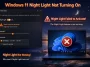 Windows 11 Night Light Not Turning On