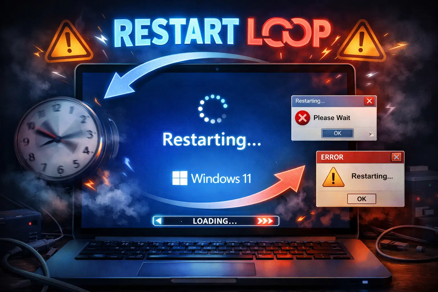 Windows 11 Stuck on Restarting