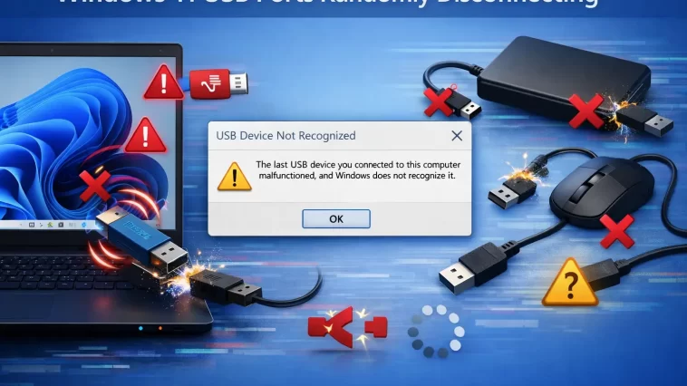 Windows 11 USB Ports Randomly Disconnecting
