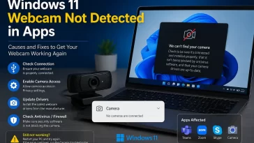 Windows 11 Webcam Not Detected in Apps