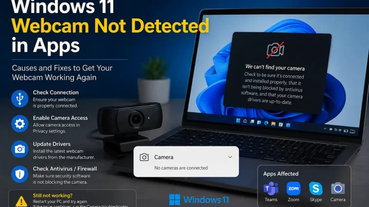 Windows 11 Webcam Not Detected in Apps