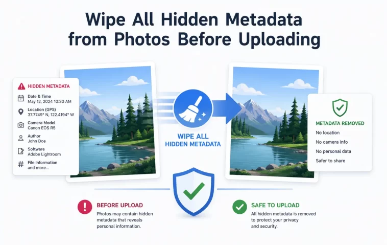 How to Completely Wipe All Hidden Metadata from Photos Before Uploading 1 Wipe All Hidden Metadata from Photos