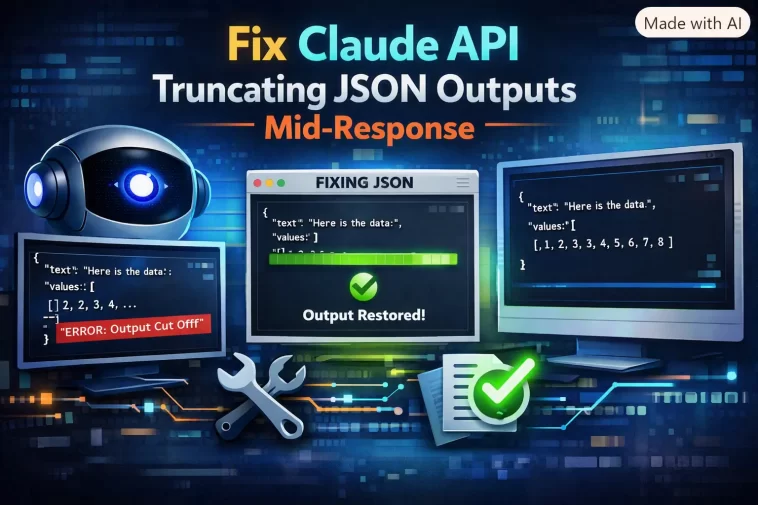 Fix Claude API Truncating JSON Outputs Mid-Response 1 Claude API Truncating JSON