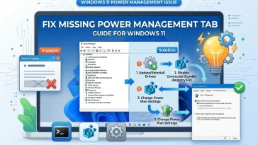 Fix Missing Power Management Tab in Windows 11