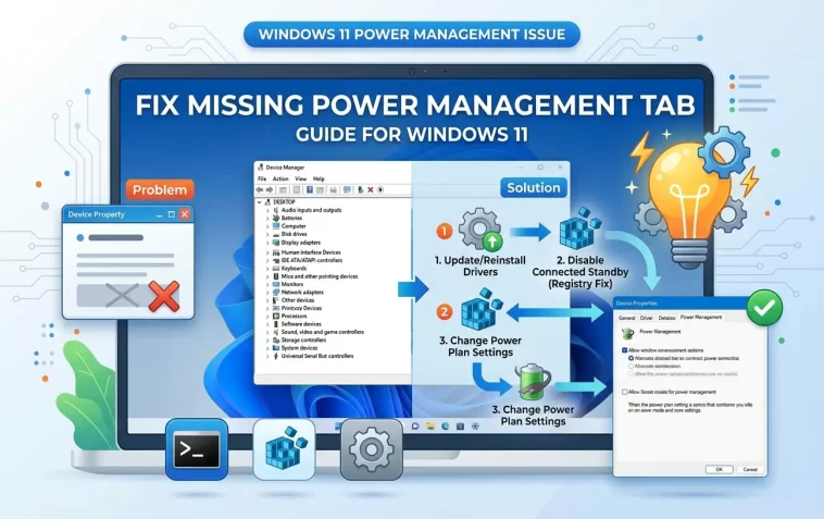 Fix Missing Power Management Tab in Windows 11 1 Fix Missing Power Management Tab in Windows 11