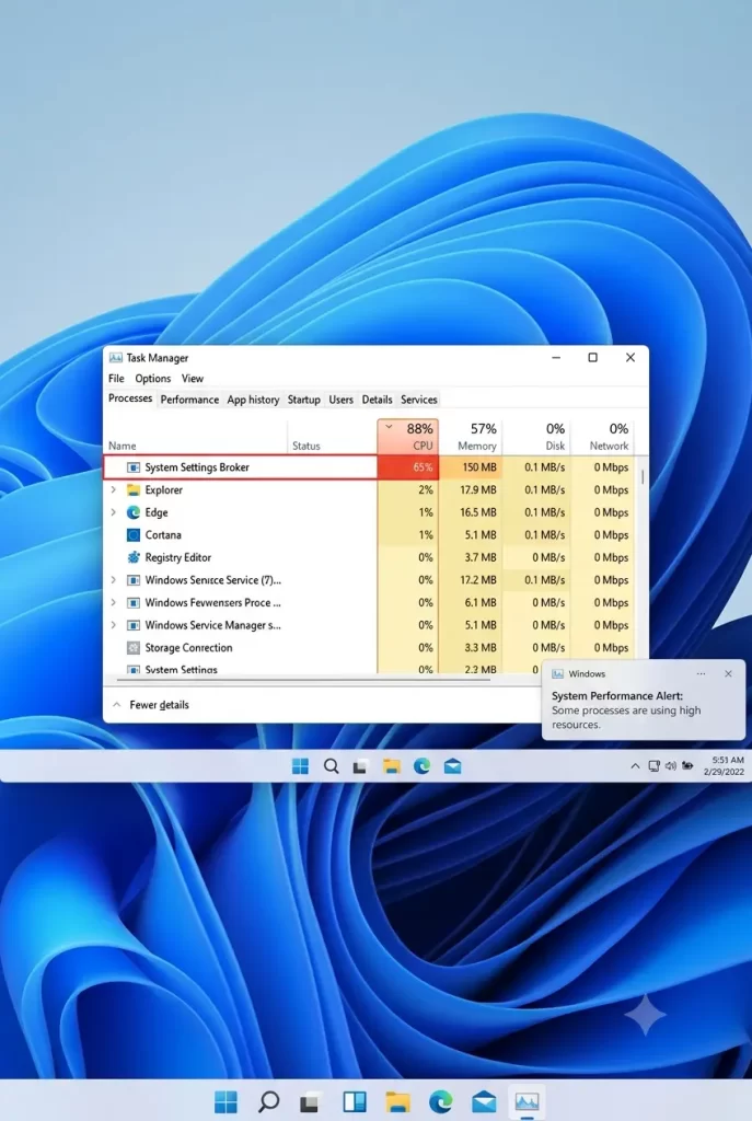 High System Settings Broker CPU Usage in Windows 11: Fix Guide 1 High System Settings Broker CPU