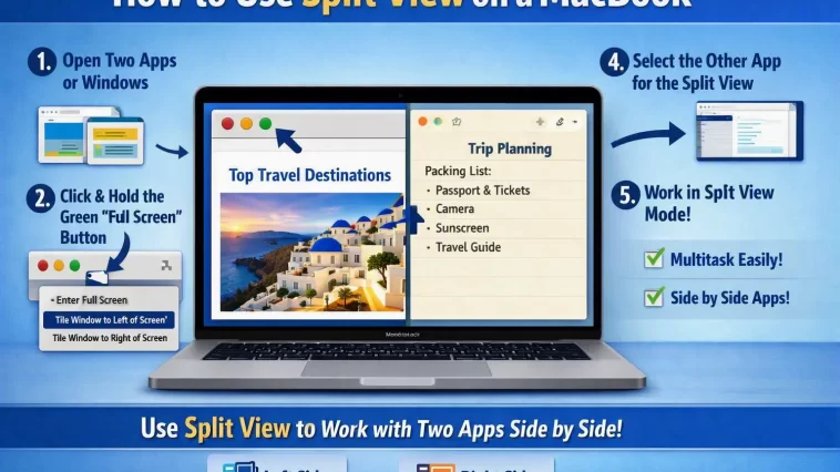 Use Split View on a MacBook