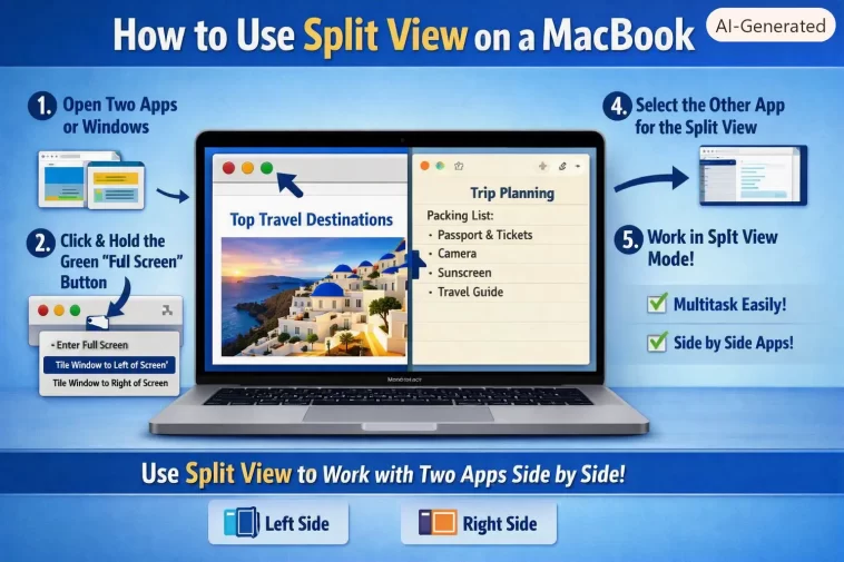 Use Split View on a MacBook